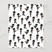 PAPER Alle Ninja's opgeroepen! Uitnodiging verjaar Flyer (Achterkant)