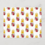PAPER Ananas Bloemen Bruidsdiner Uitnodiging Flyer (Achterkant)
