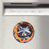 Paper Art Baby wasbeer in 3D Magneet (Insitu (Vaatwasser))