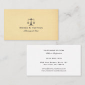  paper Attorney at law Justice Scale Visitekaartje (Voorkant / Achterkant)