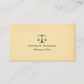 paper Attorney at law Justice Scale Visitekaartje (Voorkant)