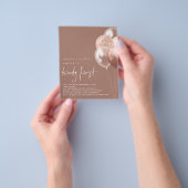 PAPER Balloons Script Roos Gold 21st Party nodigt  Flyer (Hand)