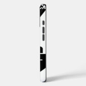 Paper Beats Rock – Minimalist Black & White art Case-Mate iPhone Case (Achterkant / Links)