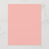PAPER Blush Pink Florals Dertigste verjaardag Uitn Flyer (Achterkant)