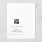 PAPER Boho Cake Florals Bohemian Wedding Invite Flyer (Achterkant)