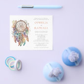 PAPER Boho Dreamcatcher Bruiloft Terracotta Flyer (Enkel)