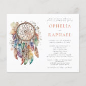 PAPER Boho Dreamcatcher Bruiloft Terracotta Flyer (Voorkant)