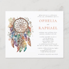 PAPER Boho Dreamcatcher Bruiloft Terracotta Flyer