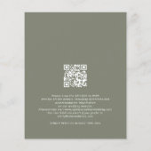 PAPER Boho Herfst Bloemen Sage Bohemian Bruiloft Flyer (Achterkant)