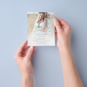 PAPER Boho Photo Overlay Gold Script Baby shower Flyer (Hand)