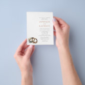 PAPER Boho Rings Boheemse bruiloft uitnodiging Flyer (Hand)