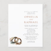 PAPER Boho Rings Boheemse bruiloft uitnodiging Flyer (Voorkant)