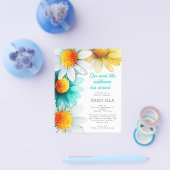 PAPER Boho Wildflower Dank u geboorte aankondiging Flyer (Enkel)