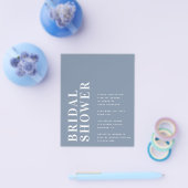 PAPER Bold Modern Bridal Shower-uitnodiging Flyer (Enkel)
