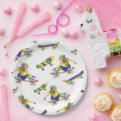 Paper Borden Skateboard Girl Papieren Bordje (Feest)