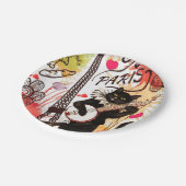 Paper borden Valentijnsdag, Paris Frankrijk Papieren Bordje (Gekanteld)