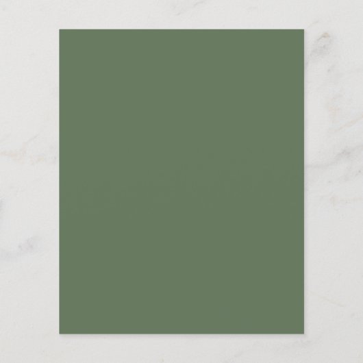 PAPER Budget Floral Blush Sage Green Vrijgezellenf Flyer (Achterkant)