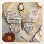 Paper Butterfly Coaster Kartonnen Onderzetters (Voorkant)