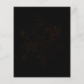 PAPER Classy Gold Black-kerstfeest uitnodigen Flyer (Achterkant)