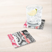 Paper Coaster – Abstract Land Kartonnen Onderzetters (Insitu)