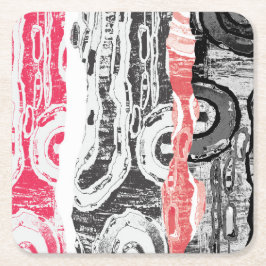 Paper Coaster – Abstract Land Kartonnen Onderzetters