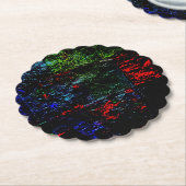 Paper Coaster dark abstract texture eco-friendly Kartonnen Onderzetters (Gekanteld)