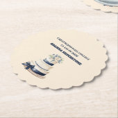 Paper Coaster-Editable Graduation Tableware Set Kartonnen Onderzetters (Gekanteld)