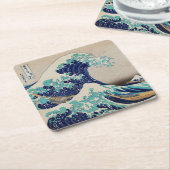 PAPER COASTER : HOKUSAI : DE GOLF  KARTONNEN ONDERZETTERS (Schuin)