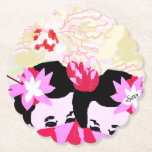 Paper Coaster : Love Song Kartonnen Onderzetters<br><div class="desc">Japanese Gisha
Love Song</div>