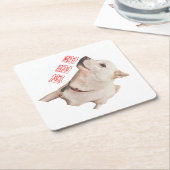 paper coaster of dog kartonnen onderzetters (Schuin)