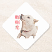 paper coaster of dog kartonnen onderzetters (Voorkant)