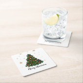Paper CoasterChristmas Tree Snowman Christmas Part Kartonnen Onderzetters (Insitu)