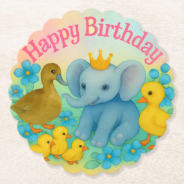Paper Coasters - Birthday Party Theme - Mix Match Kartonnen Onderzetters