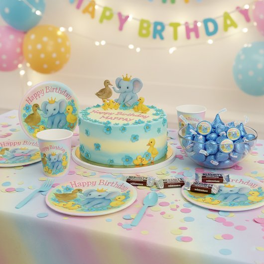 Paper Coasters - Birthday Party Theme - Mix Match Kartonnen Onderzetters