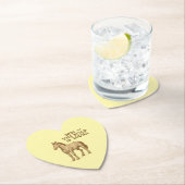 Paper Coasters with motivational text and horse Kartonnen Onderzetters (Insitu)
