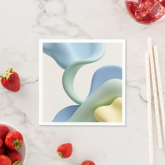 Paper cocktail napkin in stylish graphic servet (Insitu)