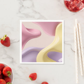 Paper cocktail napkin in stylish graphic servet