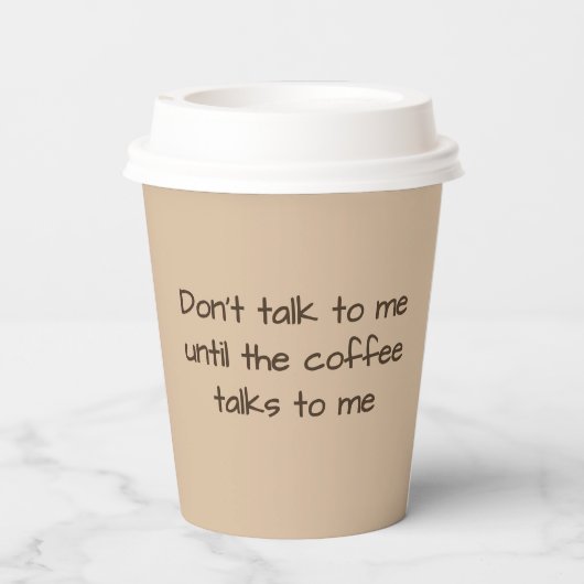 paper coffee cup papieren bekers (Achterkant)