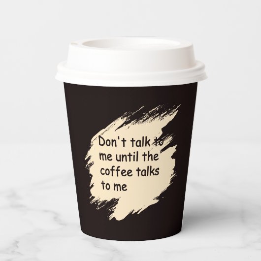 paper coffee cup papieren bekers (Achterkant)