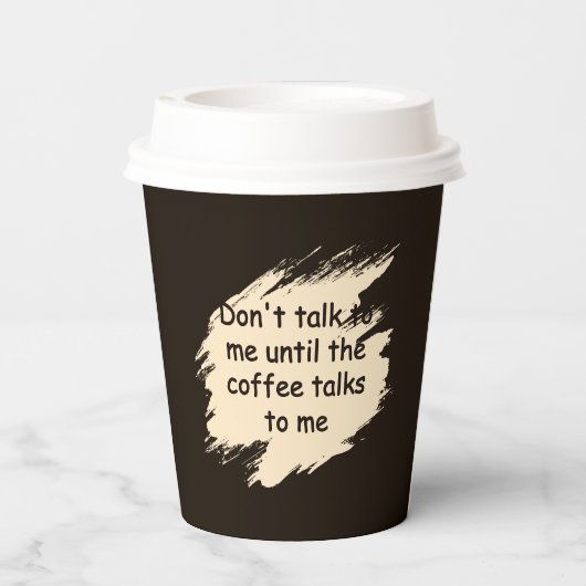 paper coffee cup papieren bekers (Achterkant)