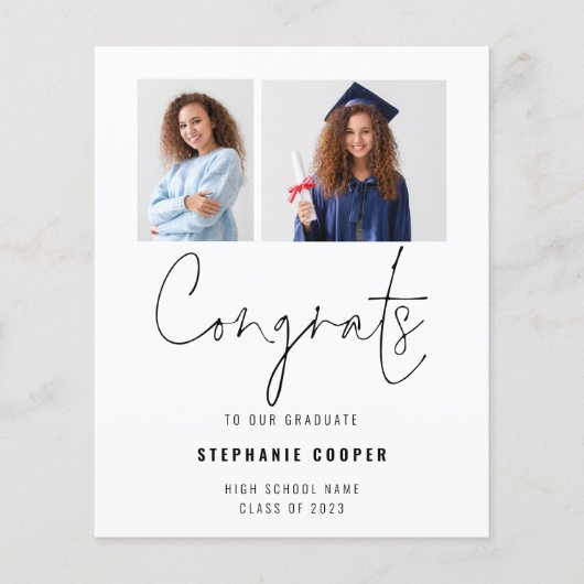 PAPER Congrats 2 Photo 2023 Afstuderen Aankondigin Flyer (Voorkant)