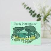 Paper Craft Mama Bear And Cub Briefkaart (Staand voorkant)