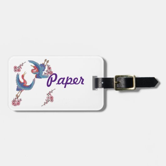 Paper Crafts label Bagagelabel (Voorkant horizontaal)