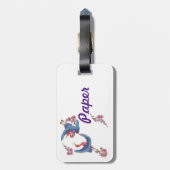 Paper Crafts label Bagagelabel (Achterkant verticaal)