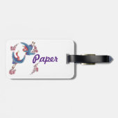 Paper Crafts label Bagagelabel (Achterkant horizontaal)