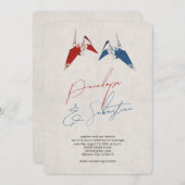 Paper Crane Love Wedding Kaart (Voorkant / Achterkant)