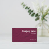 Paper Creative Studios burgundy QR Business Card Visitekaartje (Staand voorkant)