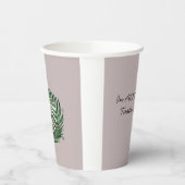 Paper cup Aotearoa Country Shape Fern with Text Papieren Bekers (Links)