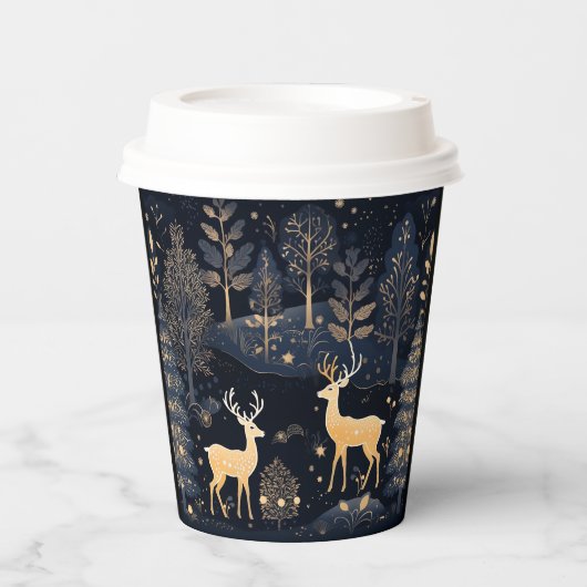 Paper cup- Christmas Tableware Papieren Bekers (Voorkant)