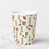 Paper Cup Cowboy en Paard Bruin Papieren Bekers (Voorkant)